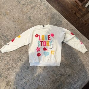 NWOT Taylor Swift / Travis Kelce Love Story Sweatshirt